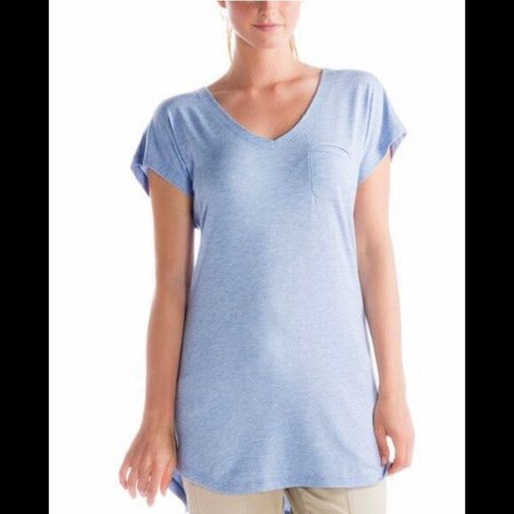 Lole Tops - ‎Lole Sail Blue Heather Anais Tunic Top Size Small